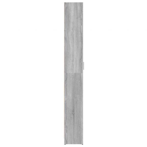 Garderobenschrank Grau Sonoma 55x25x189 cm Holzwerkstoff