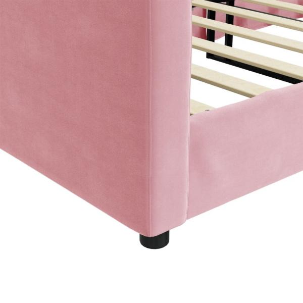 Tagesbett Rosa 80x200 cm Samt