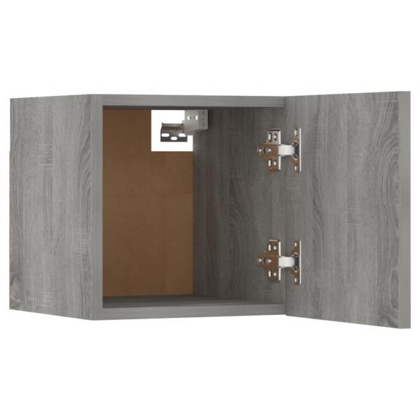 TV-Wandschrank 8 Stk. Grau Sonoma 30,5x30x30 cm