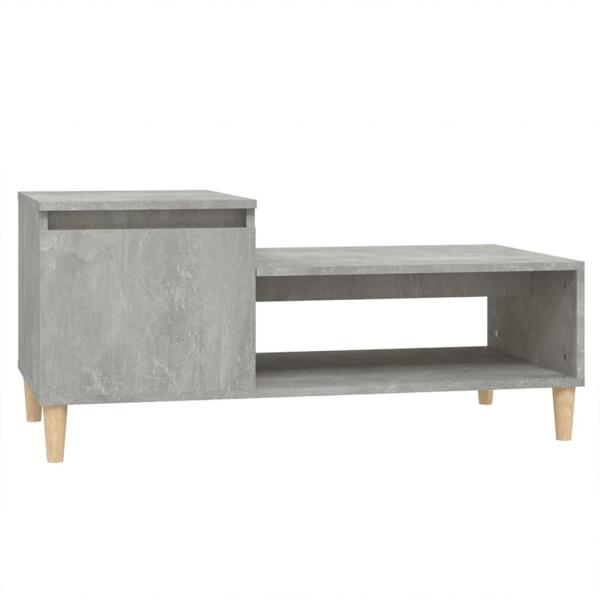 Couchtisch Betongrau 100x50x45 cm Holzwerkstoff