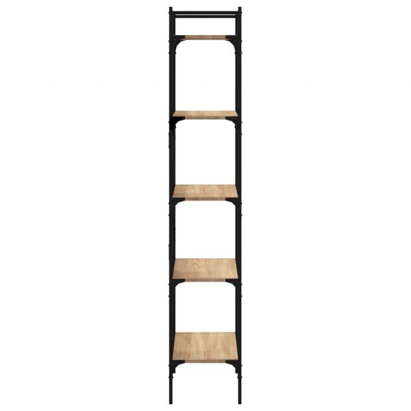 Bücherregal 5 Fächer Sonoma-Eiche 56x31,5x174 cm Holzwerkstoff