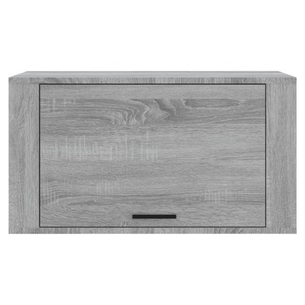 Wand-Schuhschrank Grau Sonoma 70x35x38 cm Massivholz Kiefer