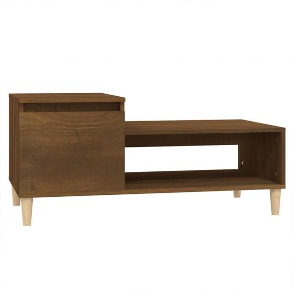 Couchtisch Braun Eichen-Optik 100x50x45 cm Holzwerkstoff