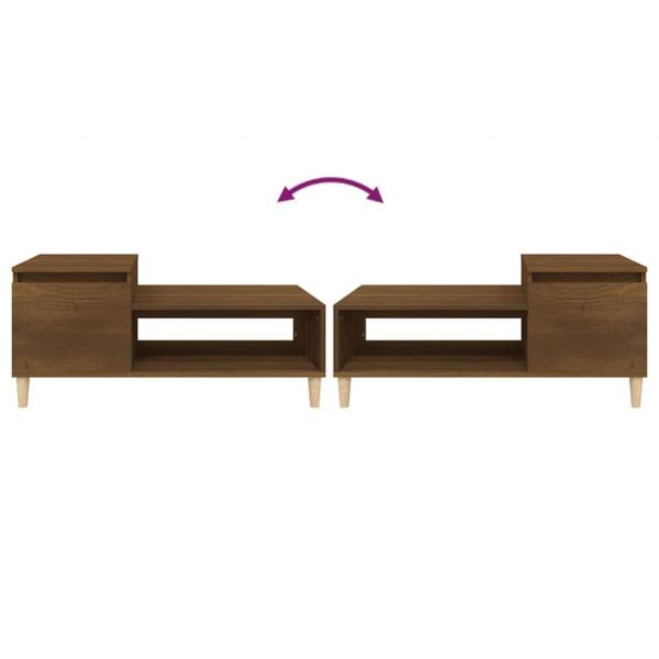 Couchtisch Braun Eichen-Optik 100x50x45 cm Holzwerkstoff