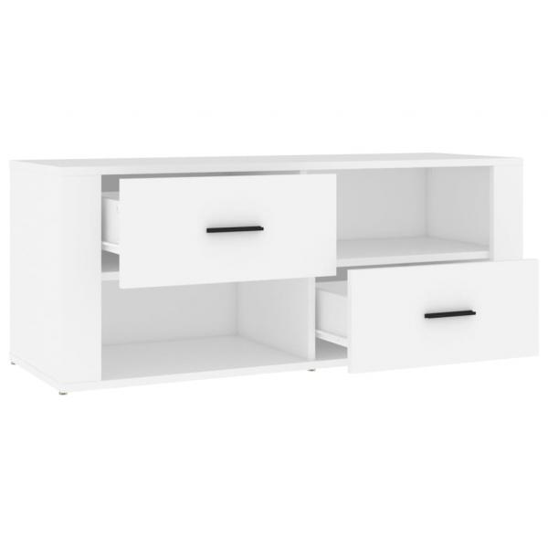 TV-Schrank Weiß 100x35x40 cm Holzwerkstoff