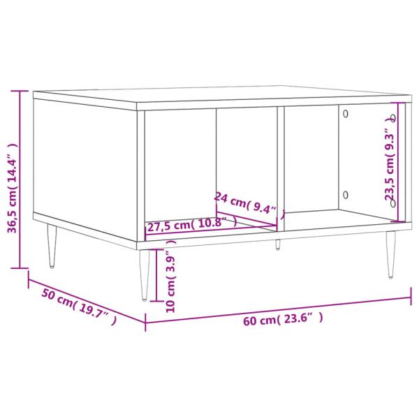 Couchtisch Grau Sonoma 60x50x36,5 cm Holzwerkstoff