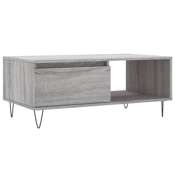 Couchtisch Grau Sonoma 90x50x36,5 cm Holzwerkstoff