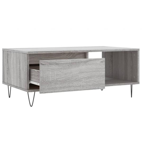 Couchtisch Grau Sonoma 90x50x36,5 cm Holzwerkstoff