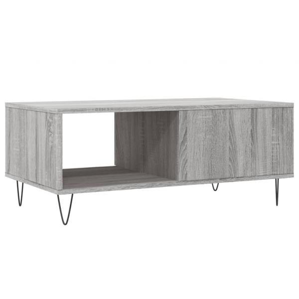 Couchtisch Grau Sonoma 90x50x36,5 cm Holzwerkstoff