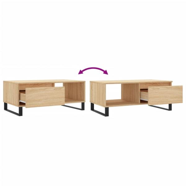 Couchtisch Sonoma-Eiche 90x50x36,5 cm Holzwerkstoff