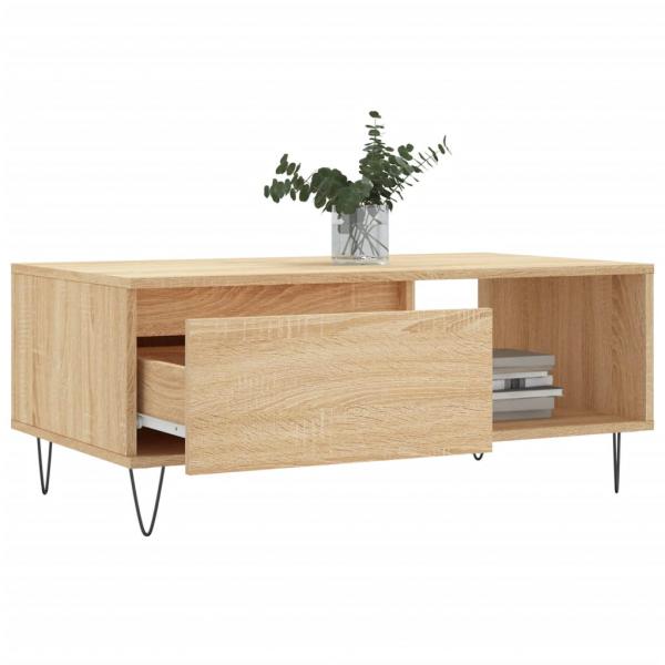 Couchtisch Sonoma-Eiche 90x50x36,5 cm Holzwerkstoff