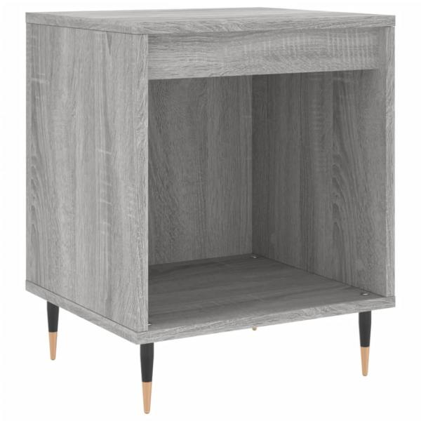 Nachttische 2 Stk. Grau Sonoma 40x35x50 cm Holzwerkstoff