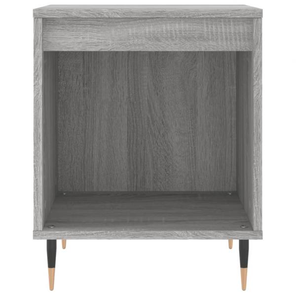 Nachttische 2 Stk. Grau Sonoma 40x35x50 cm Holzwerkstoff