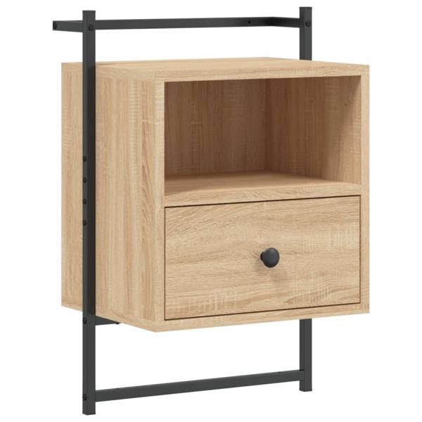 Wand-Nachttisch Sonoma-Eiche 40x30x61 cm Holzwerkstoff