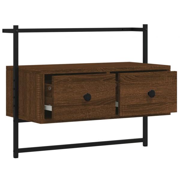 TV-Wandschrank Braun Eiche 60,5x30x51 cm Holzwerkstoff