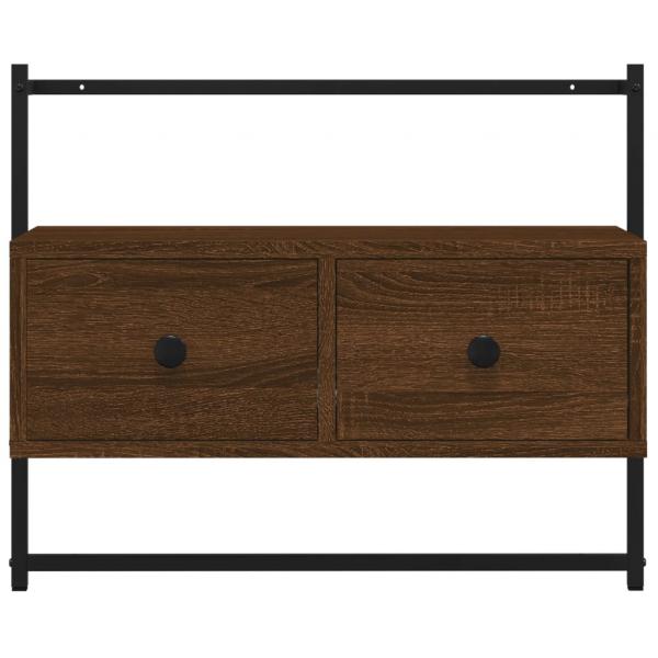 TV-Wandschrank Braun Eiche 60,5x30x51 cm Holzwerkstoff