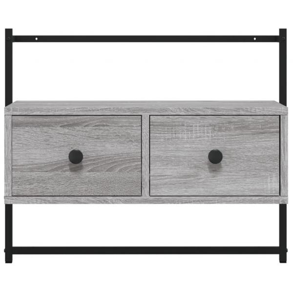 TV-Wandschrank Grau Sonoma 60,5x30x51 cm Holzwerkstoff