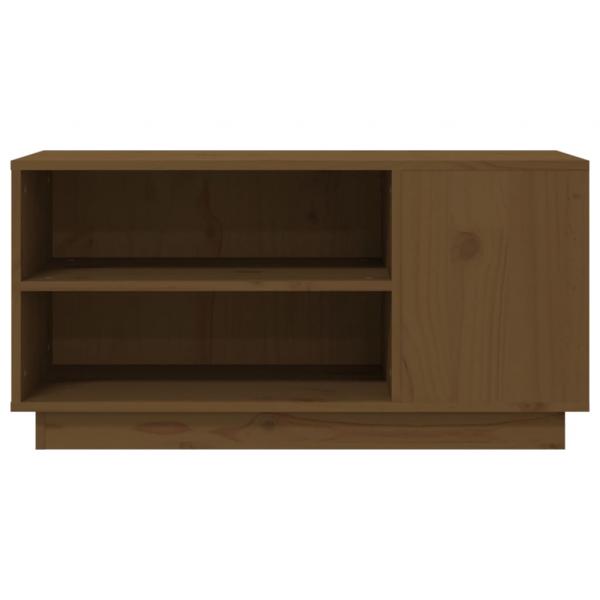 TV-Schrank Honigbraun 80x35x40,5 cm Massivholz Kiefer