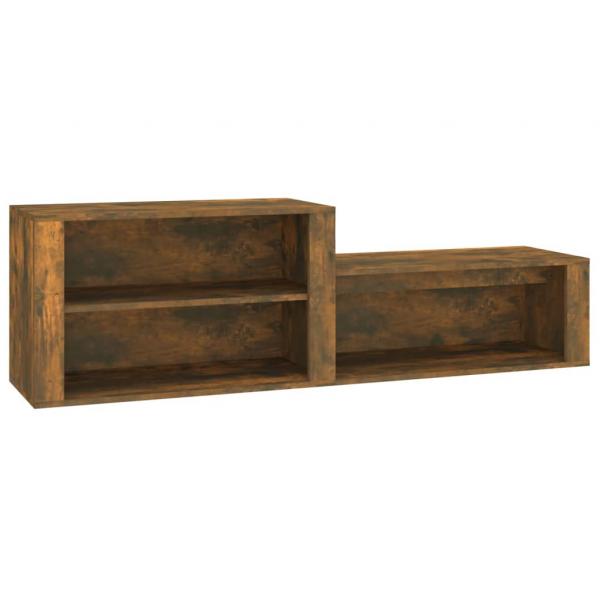 Schuhschrank Räuchereiche 150x35x45 cm Holzwerkstoff