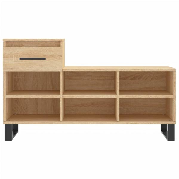 Schuhregal Sonoma-Eiche 102x36x60 cm Holzwerkstoff