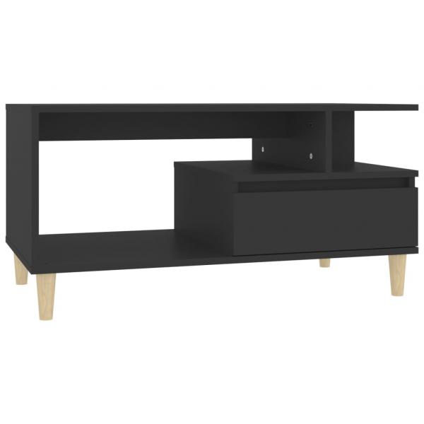 Couchtisch Schwarz 90x49x45 cm Holzwerkstoff