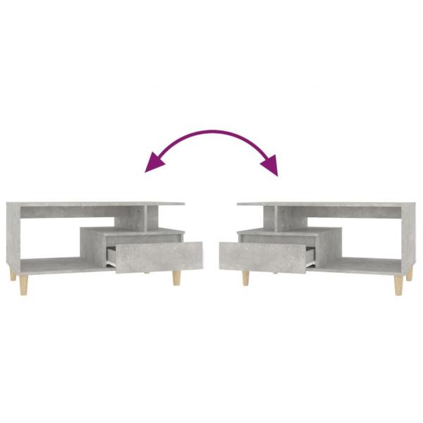 Couchtisch Betongrau 90x49x45 cm Holzwerkstoff