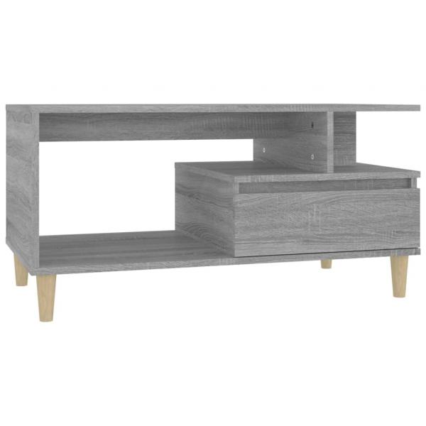 Couchtisch Grau Sonoma 90x49x45 cm Holzwerkstoff