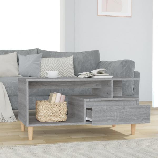 Couchtisch Grau Sonoma 90x49x45 cm Holzwerkstoff