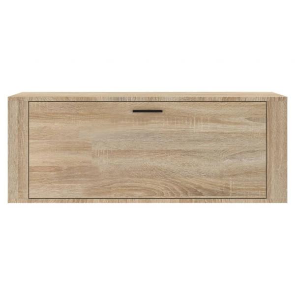 Wand-Schuhschrank Sonoma-Eiche 100x35x38 cm Holzwerkstoff