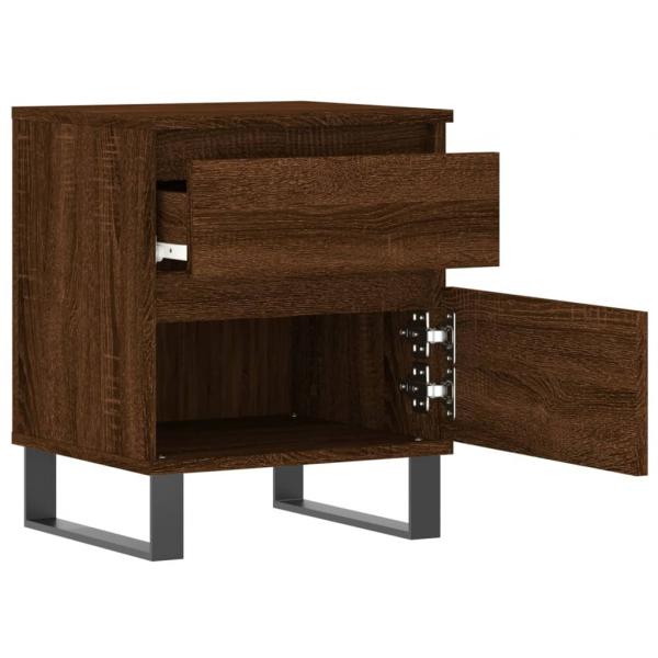 Nachttische 2 Stk. Braun Eichen-Optik 40x35x50 cm Holzwerkstoff