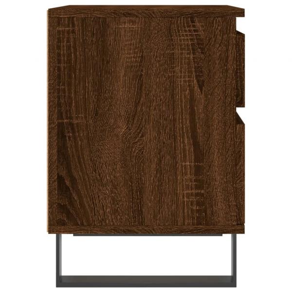 Nachttische 2 Stk. Braun Eichen-Optik 40x35x50 cm Holzwerkstoff