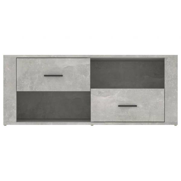 TV-Schrank Betongrau 100x35x40 cm Holzwerkstoff