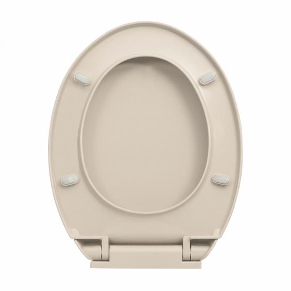 Toilettensitz mit Absenkautomatik Aprikose Oval