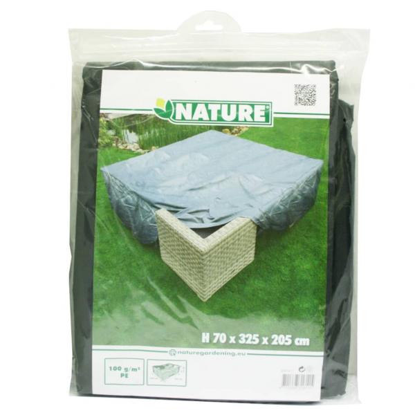 Nature Gartenmöbelabdeckung für niedrigen Tisch Stühle 325x205x70 cm