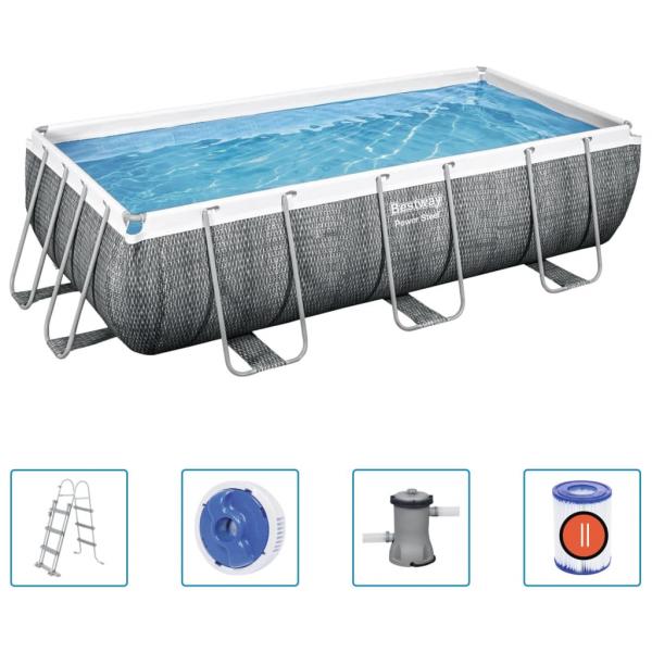 Bestway Power Steel Swimmingpool-Set 404x201x100 cm