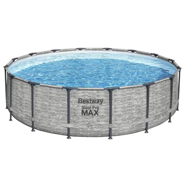 Bestway Power Steel Swimmingpool Rund 488x122 cm