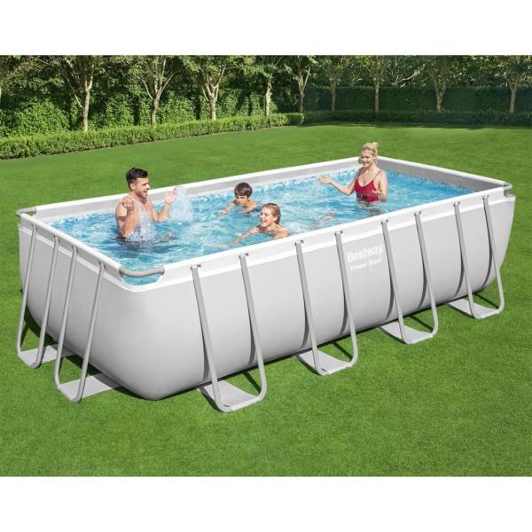 ARDEBO.de - Bestway Power Steel Pool-Set Rechteckig 488×244×122 cm