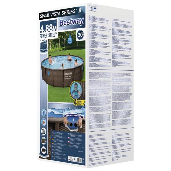 Bestway Power Steel Swimmingpool Set 488x122 cm