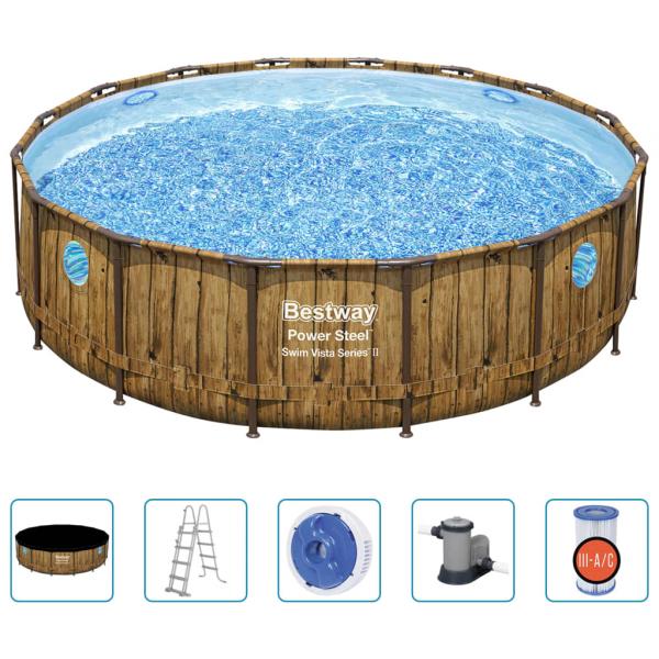 Bestway Power Steel Swimmingpool Set 488x122 cm