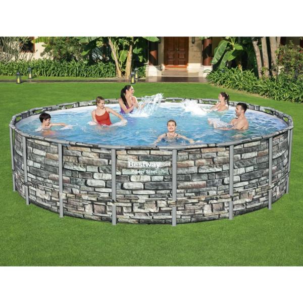 ARDEBO.de - Bestway Power Steel Swimmingpool 549x132 cm