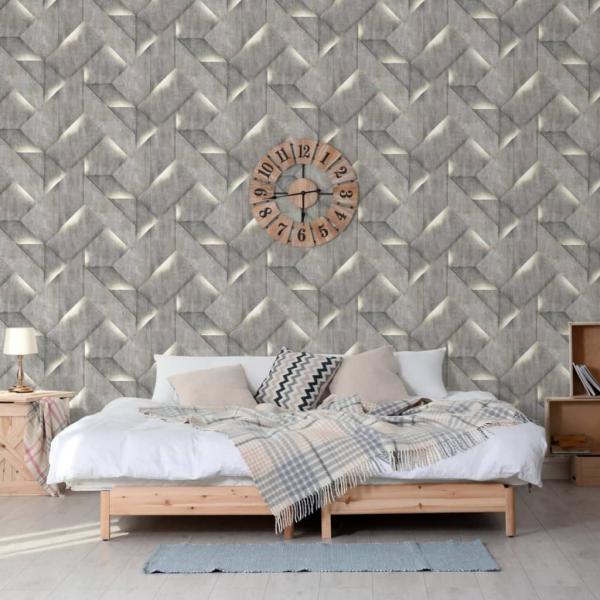 ARDEBO.de - DUTCH WALLCOVERINGS Tapete Onyx Dunkelgrau