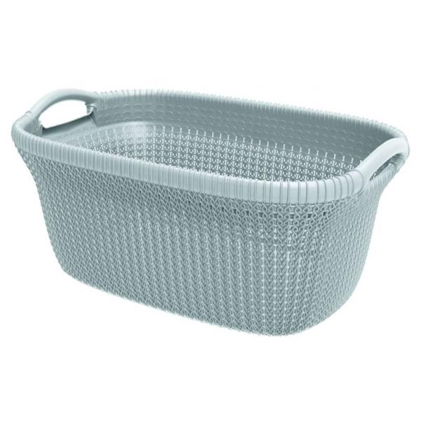 ARDEBO.de - Curver Wäschekorb Knit 40 L Hellblau