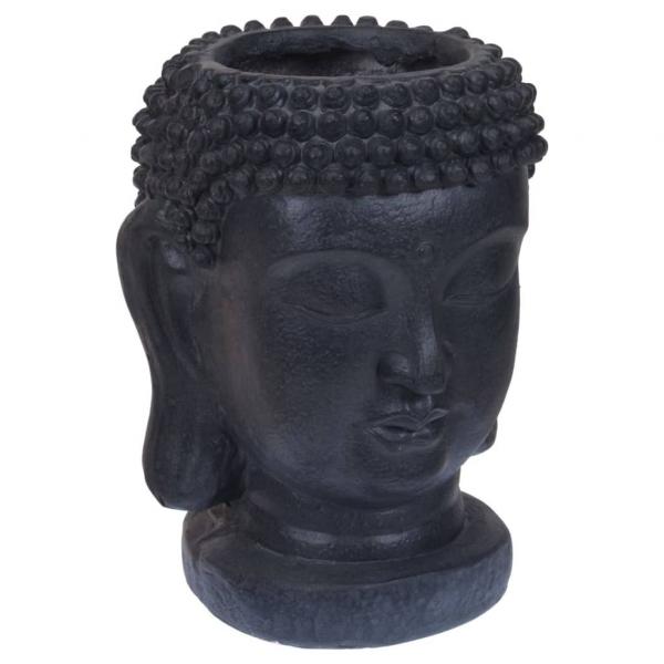 ProGarden Blumentopf Buddha-Figur 25x26x35 cm Anthrazit