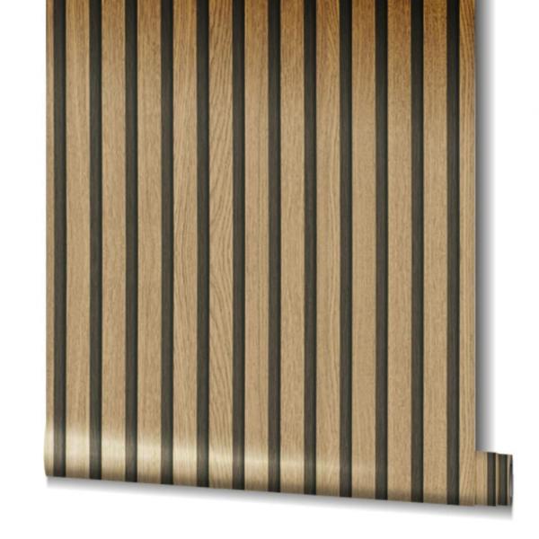 Noordwand Tapete Botanica Wooden Slats Braun und Eichen-Optik