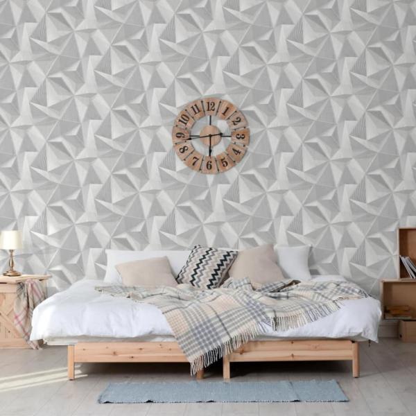 ARDEBO.de - DUTCH WALLCOVERINGS Tapete Onyx Hellgrau