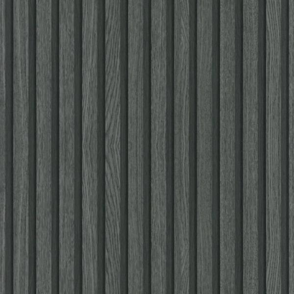 Noordwand Tapete Botanica Wooden Slats Schwarz und Grau