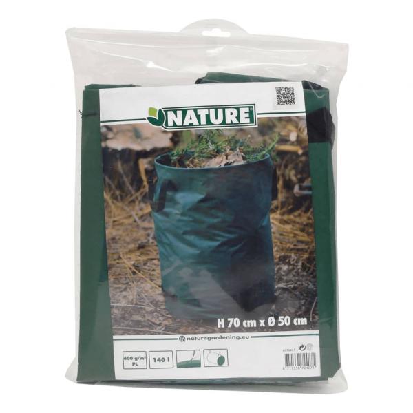 Nature Gartenabfallsack Rund 140 L Grün