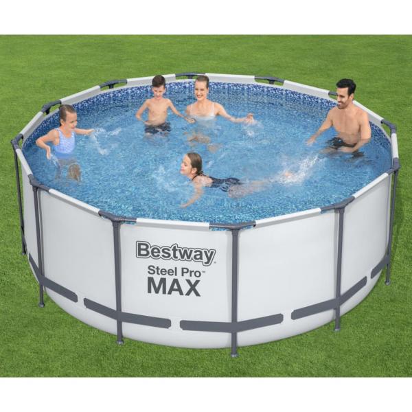 ARDEBO.de - Bestway Steel Pro MAX Swimmingpool-Set Rund 366x122 cm