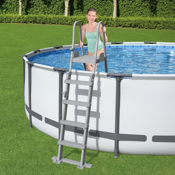 ARDEBO.de - Bestway Pool-Sicherheitsleiter mit 4 Stufen Flowclear 132 cm