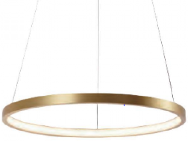 ARDEBO.de LeuchtenDirekt LED Pendelleuchte, 19 Watt, 3000K, gold (11522-12)